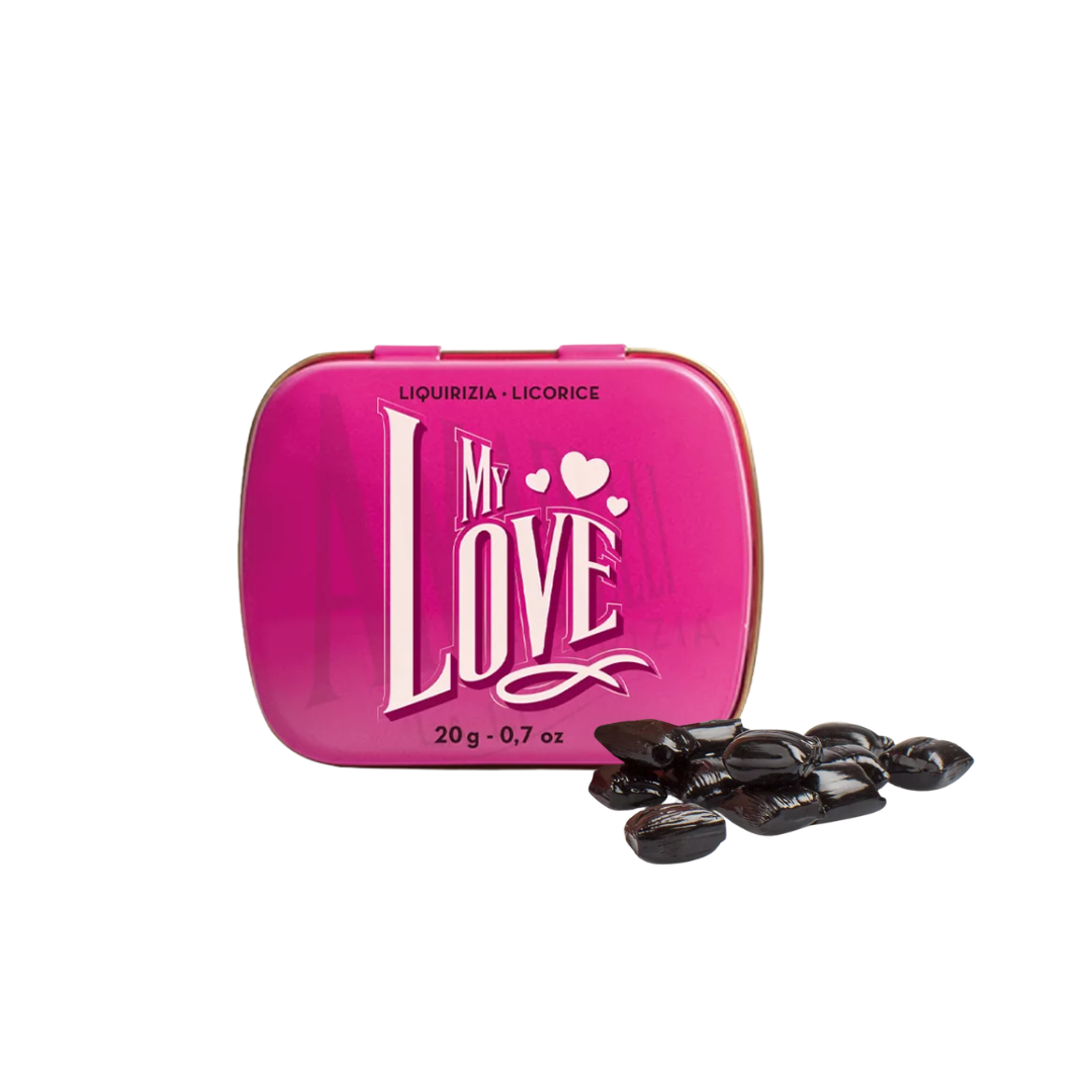 Amarelli pures Lakritz My Love Edition 20g | Lakritz-Boutique