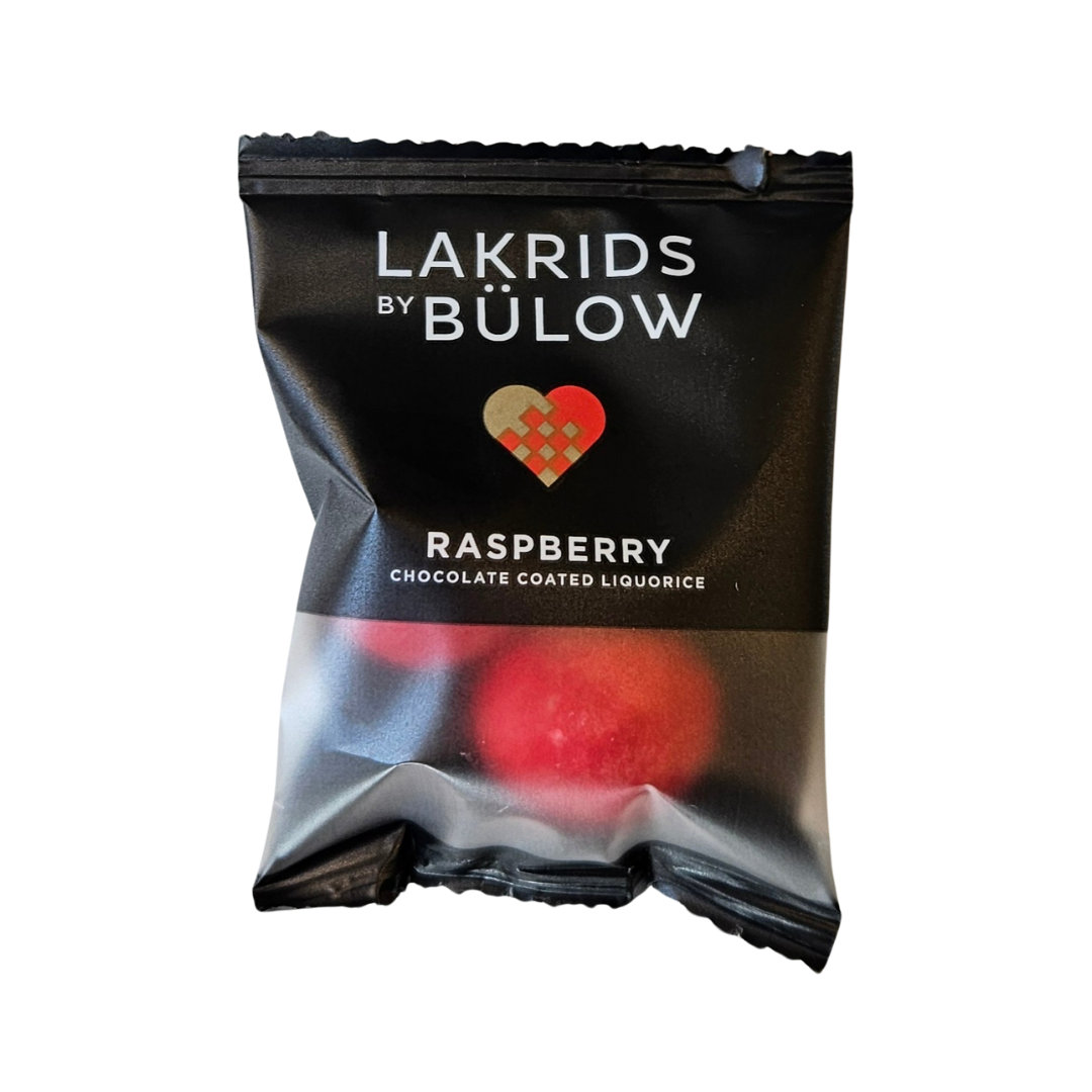 Lakrids by Bülow Crispy Raspberry Lakritz Mini 2er Beutel limitiert 12g | Lakritz-Boutique