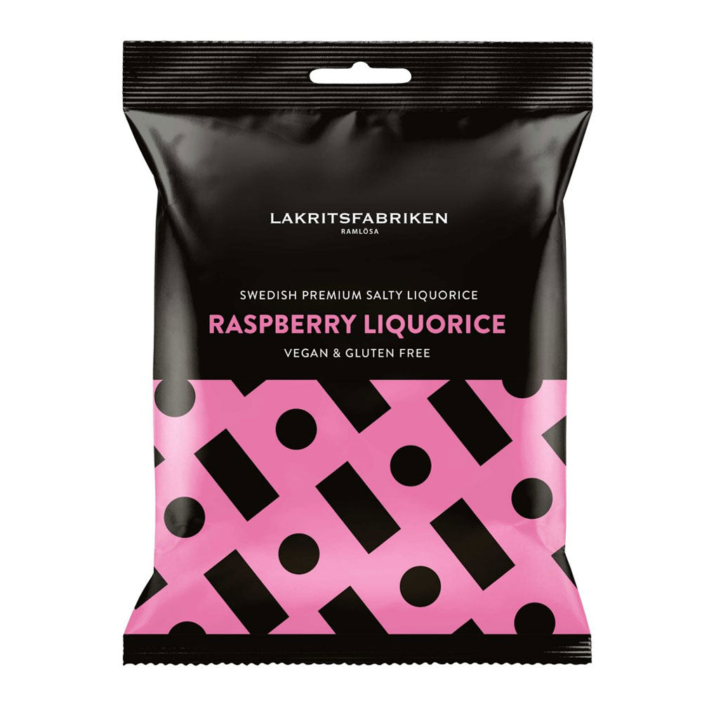 Lakritsfabriken Salziges Lakritz mit Himbeere 100g | Lakritz-Boutique