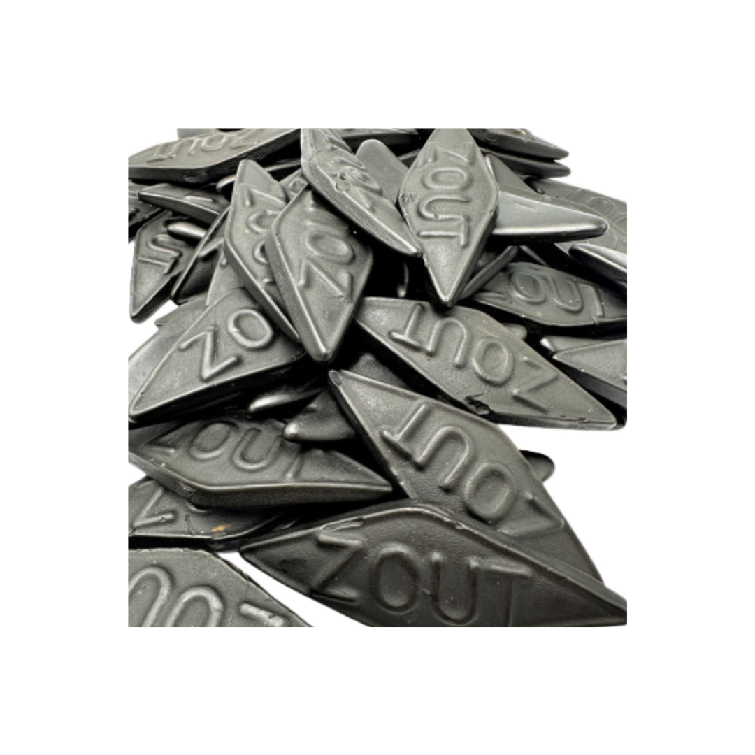 112 - Salzige Salmiak Rauten groß I Lakritz-Boutique