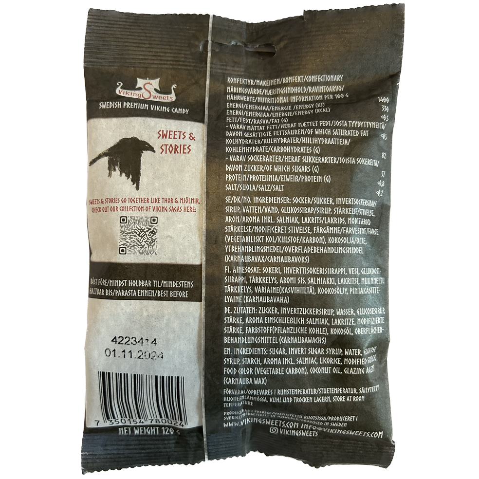 Viking Sweets Salmiak Lakritz salzig 120g_4 | Lakritz-Boutique