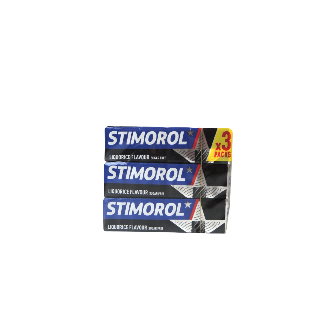 Stimorol Lakritz Kaugummi 3er Pack 42g I Lakritz-Boutique