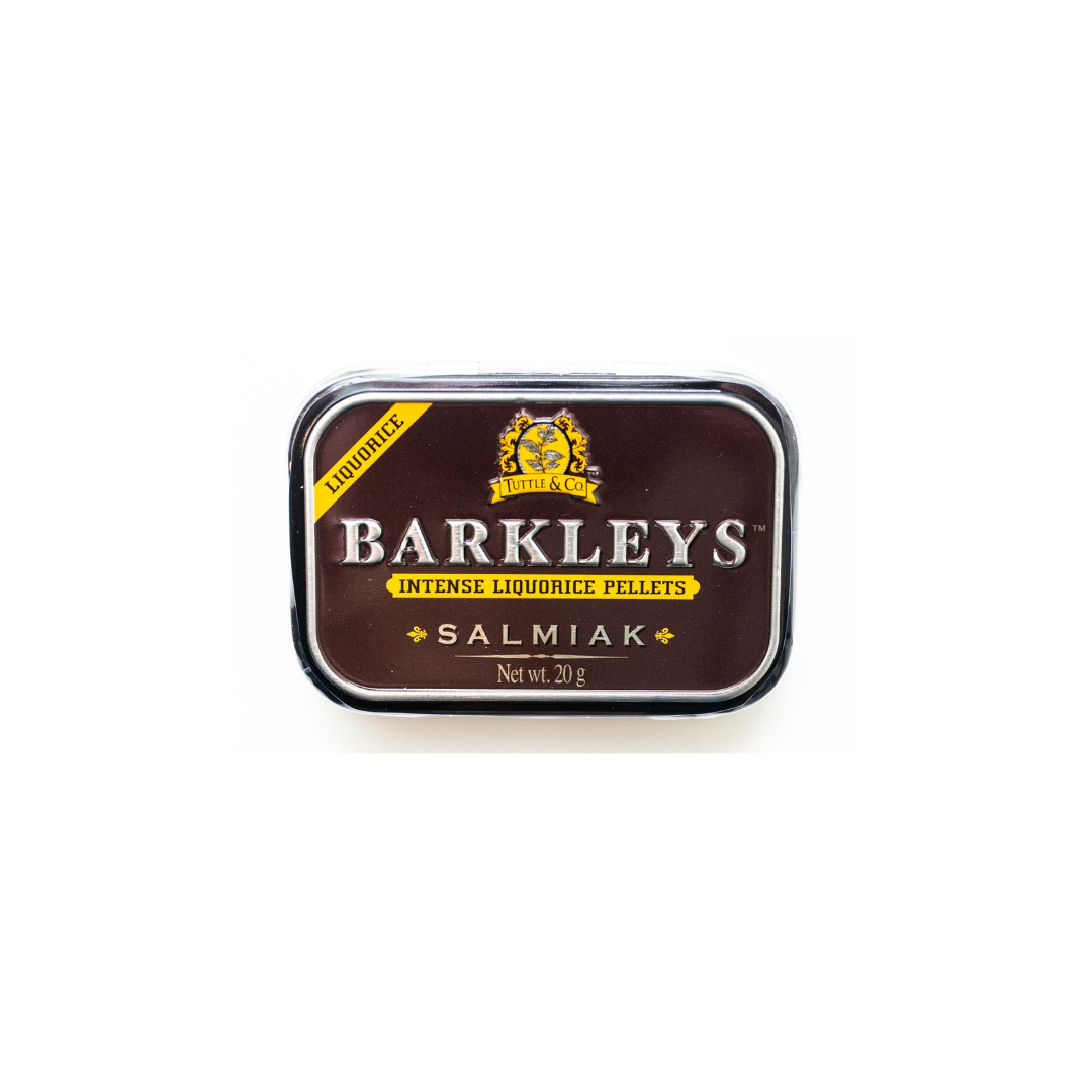 Barkleys englische Salmiakpastillen Blechdose 20g I Lakritz-Boutique