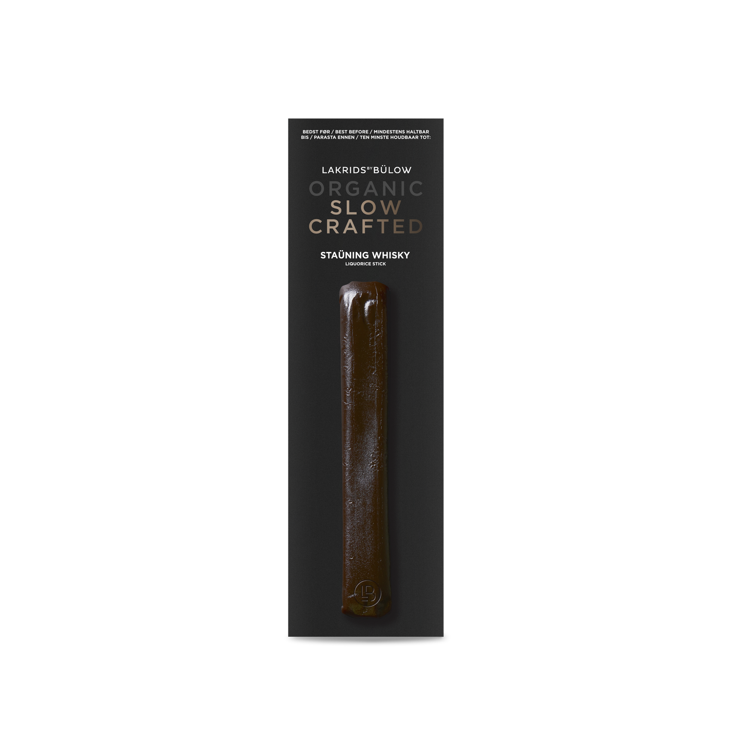 Lakrids by Bülow Slow Crafted Lakritz Stick Stauning Whisky 30g I Lakritz-Boutique