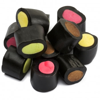 134 - Finnische Lakritzstücke mit Frucht gefüllt im Mix I Lakritz-Boutique