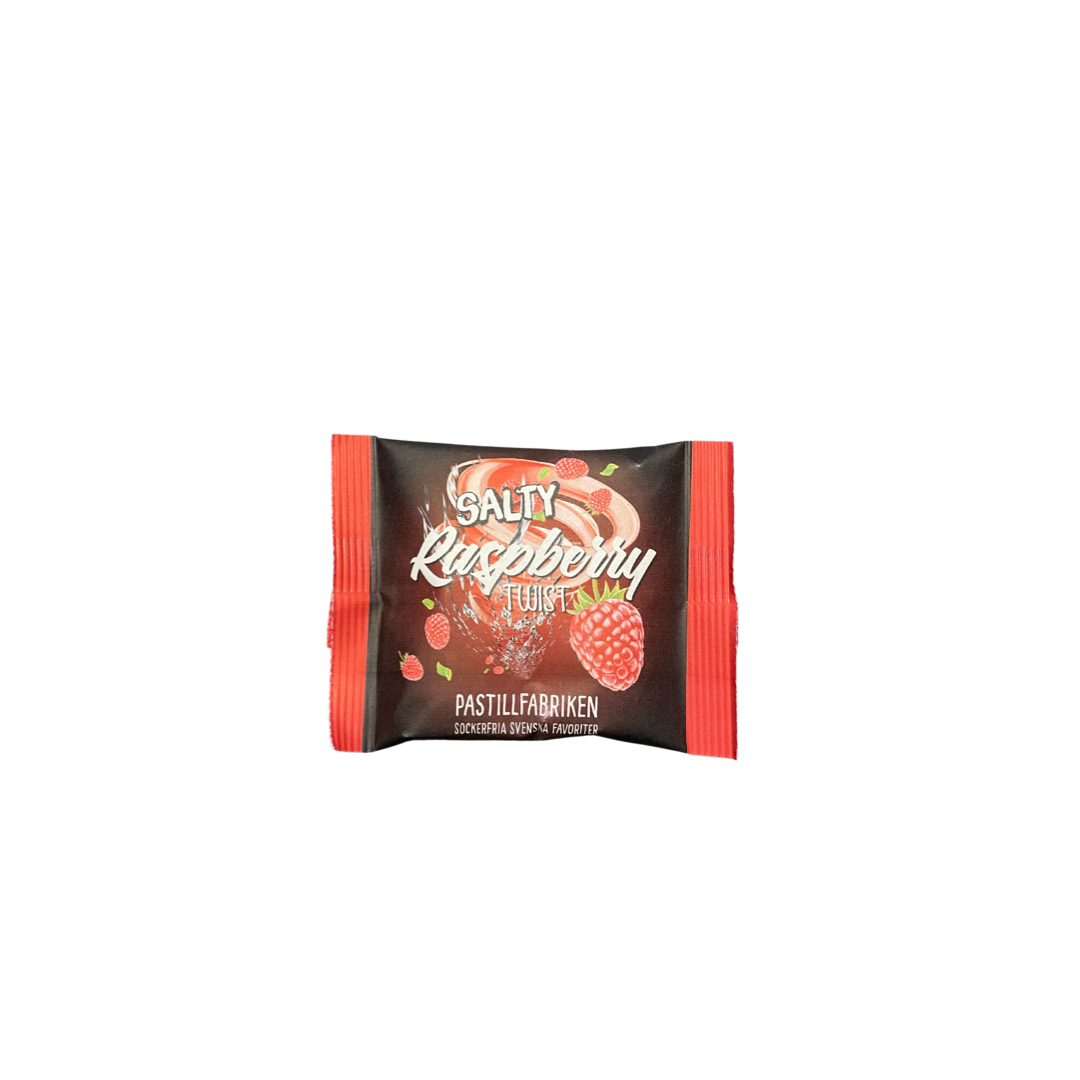Pastillfabriken Lakritz Salty Raspberry Twist 25g