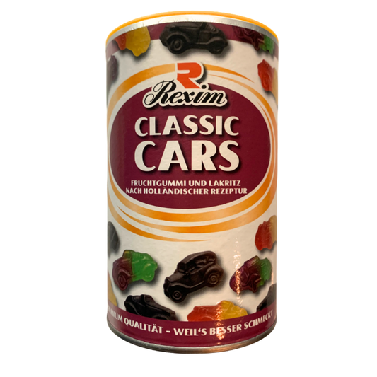 Rexim Classic Cars Fruchtgummi und Lakritz 250g | Lakritz-Boutique
