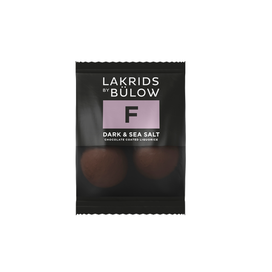 Lakrids by Bülow F Dark & Seasalt Lakritz Mini 2er Beutel 12g I Lakritz-Boutique