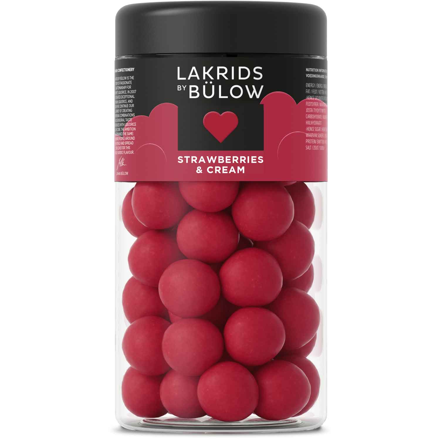 Lakrids by Bülow Regular Love Strawberry and Cream Lakritz limitiert 295g | Lakritz-Boutique