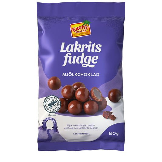 Exotic Snacks Schoko Lakritz Fudge 160g | Lakritz-Boutique