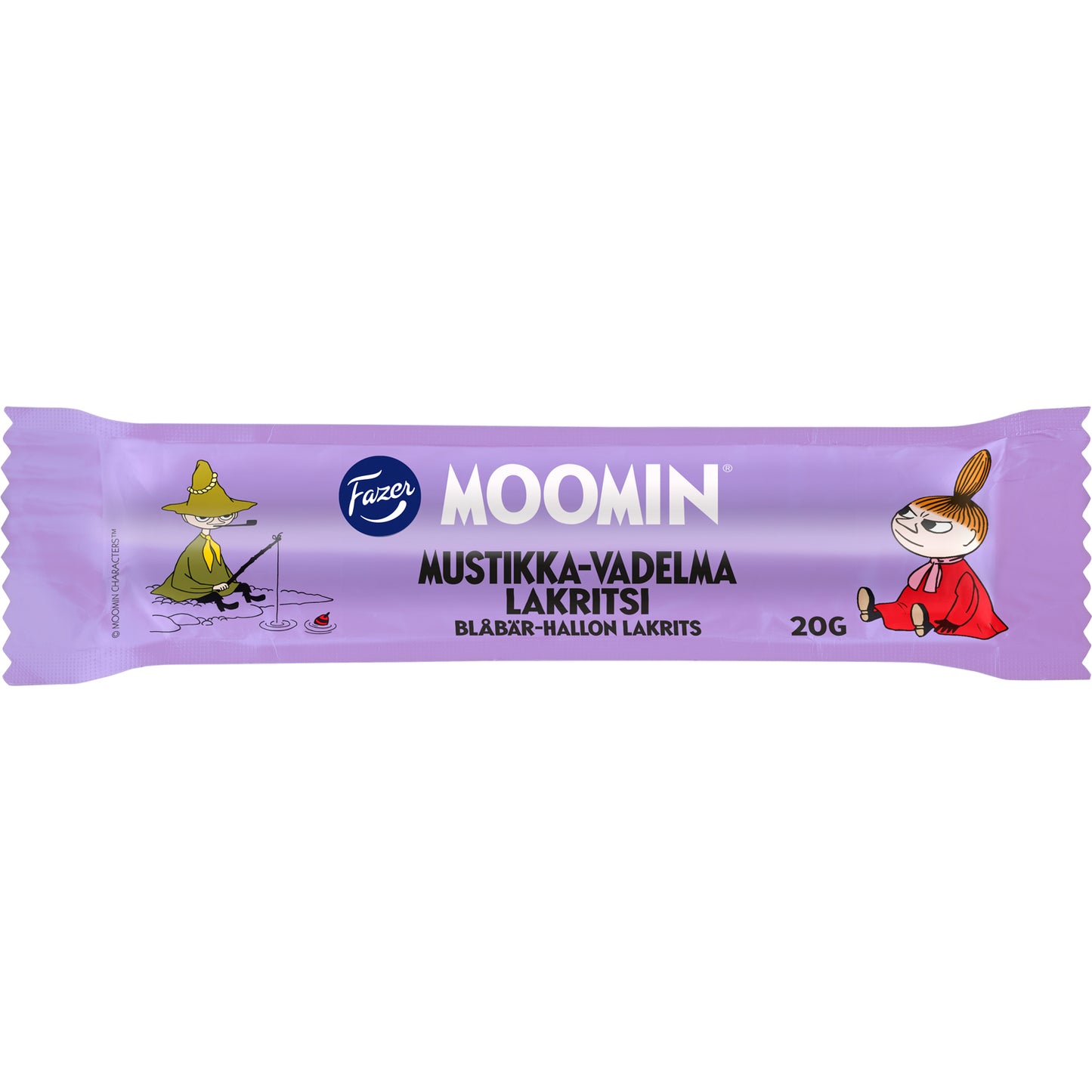 Fazer Lakritsi Moomin Lakritz Blaubeer-Himbeer 20g | Lakritz-Boutique