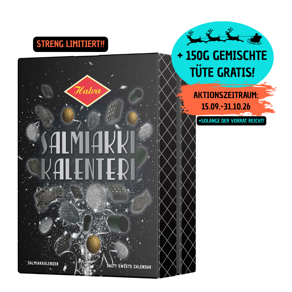 Halva Adventskalender 2026 200g  | Lakritz-Boutique