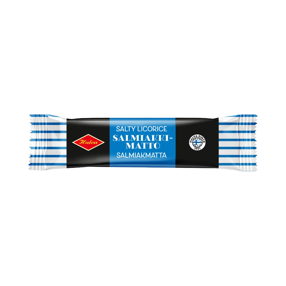 Halva Lakritzriegel Salmiakkimatto 60g | Lakritz-Boutique