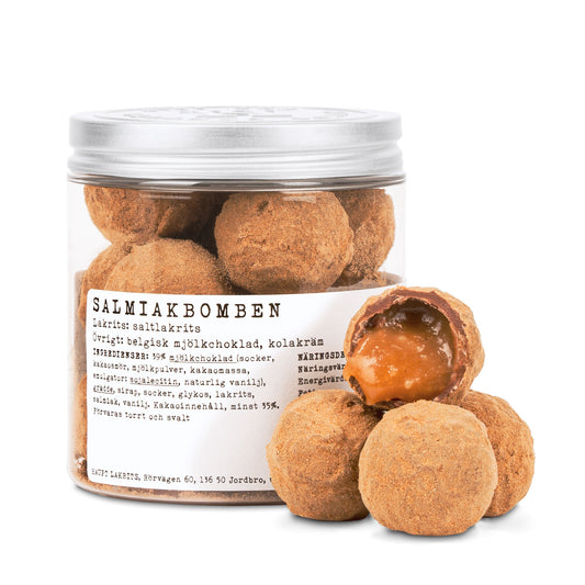 Haupt Lakrits Salmiak Lakritz Bomben mit cremigem Karamellkern 12Stk. 144g | Lakritz-Boutique