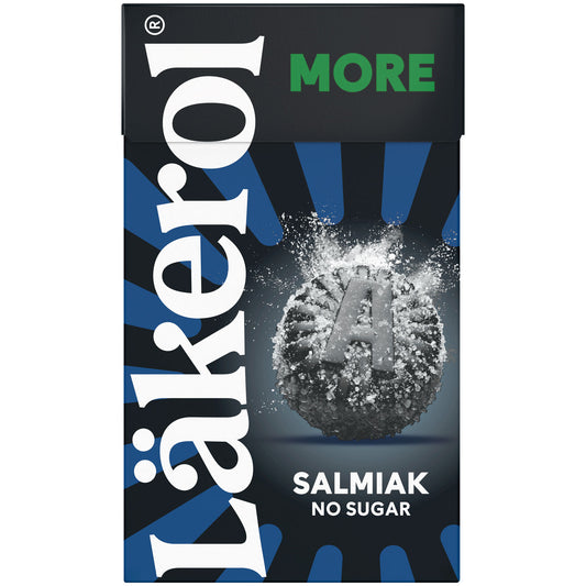 Läkerol More Salmiak Pastillen zuckerfrei 25g | Lakritz-Boutique
