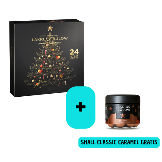 Lakrids by Bülow Lakritz Adventskalender 2025 + Small Classic Salted Caramel GRATIS!