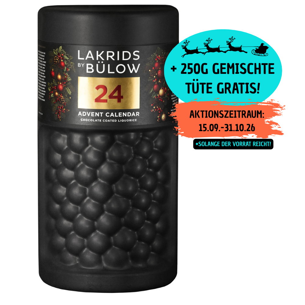 Lakrids by Bülow Lakritz Lakrids by Bülow Lakritz Adventskalender 690g | Lakritz-Boutique
