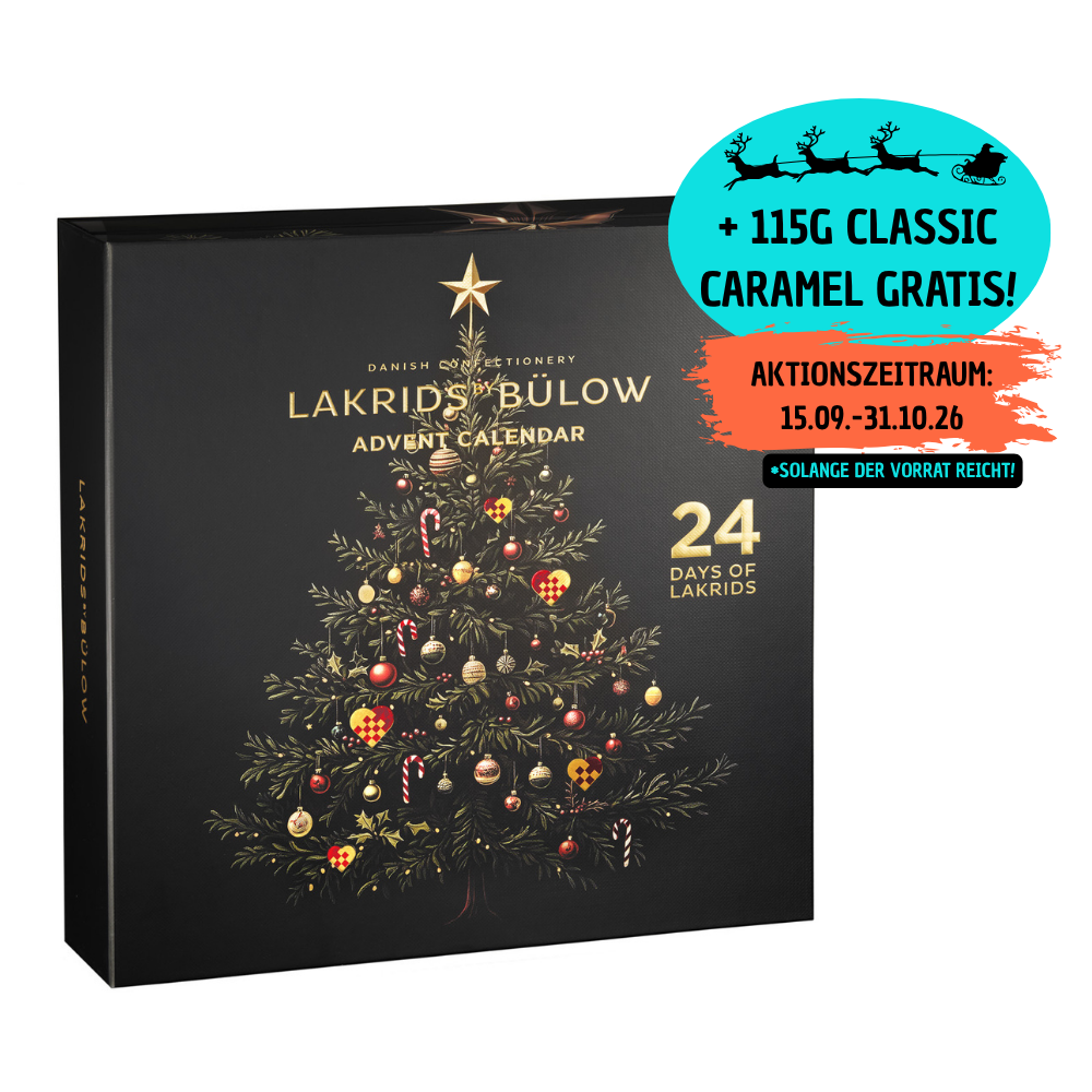 Lakrids by Bülow Lakritz Adventskalender klein 2026 345g | Lakritz-Boutique