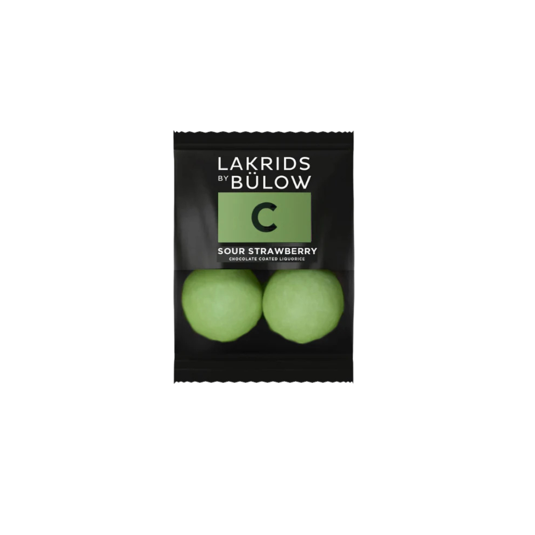 Lakrids by Bülow Minis C - Sour Strawberry 12g | Lakritz-Boutique