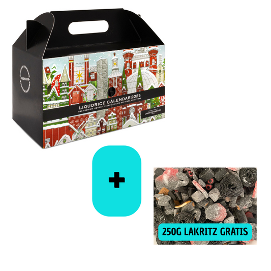 Lakritsfabriken Lakritz Adventskalender 2024 720g + 250g GEMISCHTE TÜTE GRATIS!
