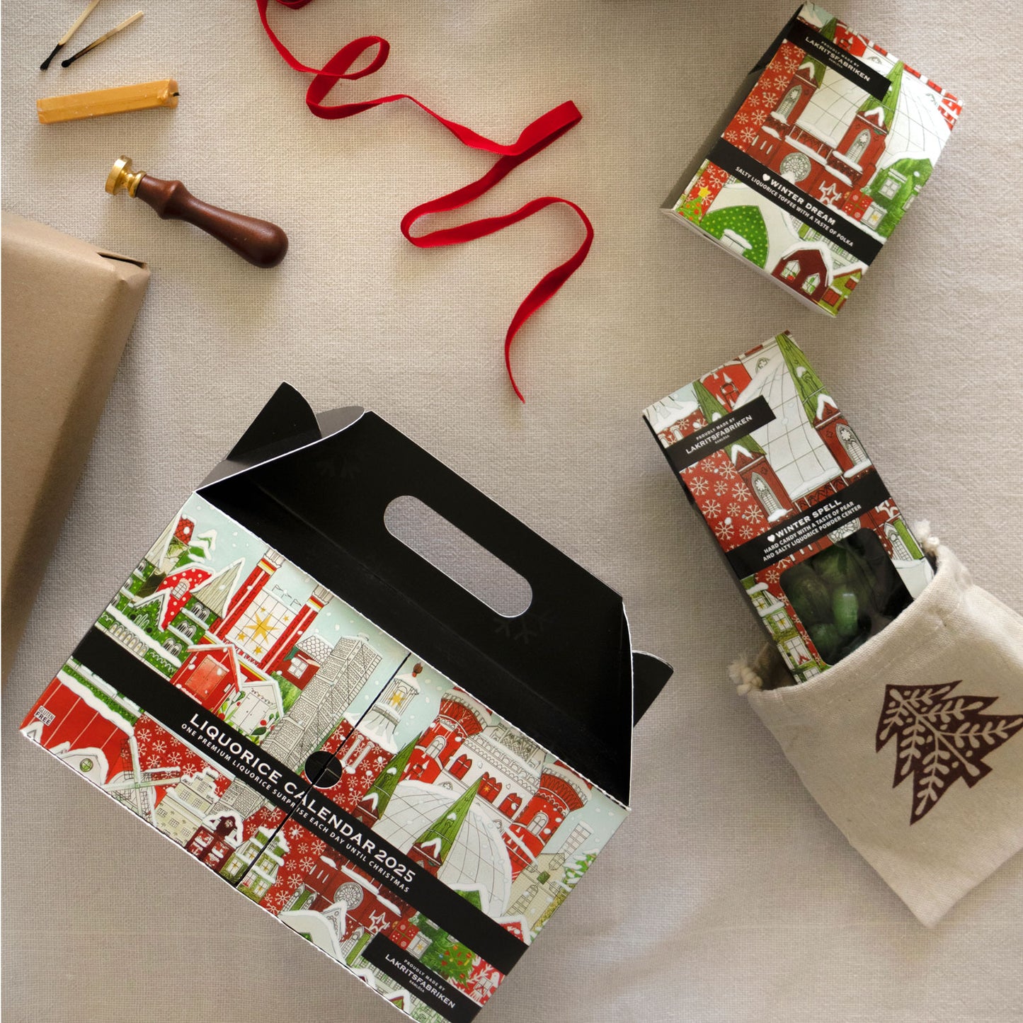 Lakritsfabriken Lakritz Adventskalender 2024 720g + 250g GEMISCHTE TÜTE GRATIS!