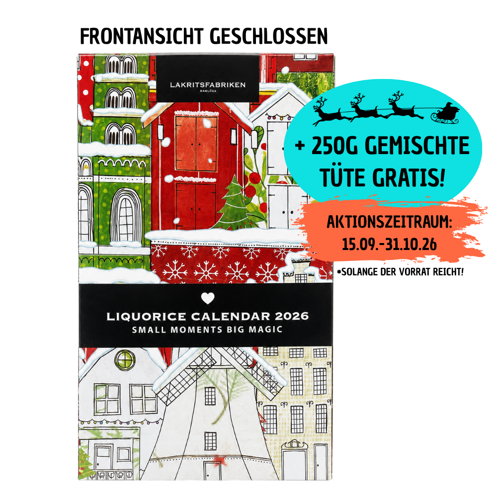 Lakritsfabriken Lakritz Adventskalender 2026 720g | Lakritz-Boutique