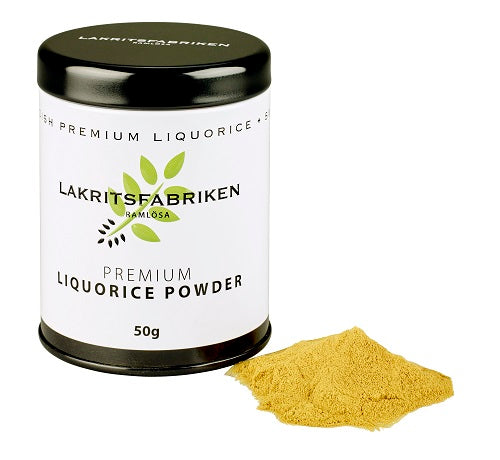 Lakritsfabriken Lakritzpulver Premium Qualität 50g I Lakritz-Boutique