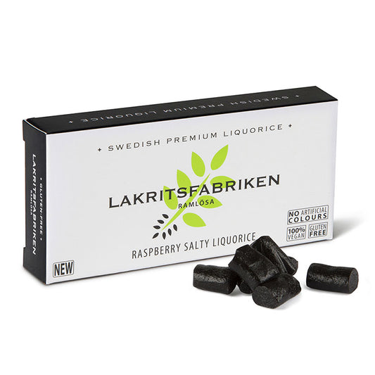 Lakritsfabriken Lakritz salzig mit Himbeere 40g | Lakritz-Boutique