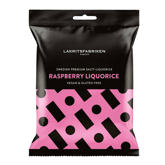 Lakritsfabriken Salziges Lakritz mit Himbeere 100g | Lakritz-Boutique