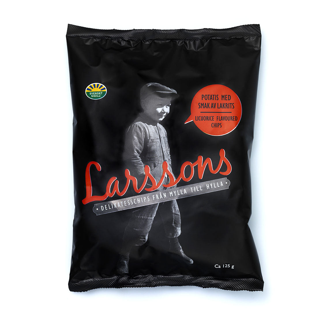 Larssons Kartoffelchips mit Lakritz 125g | Lakritz-Boutique