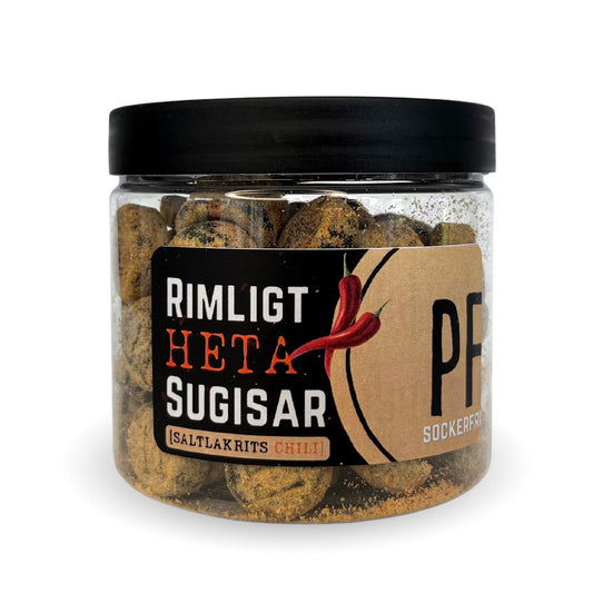 Pastillfabriken Rimligt Heta Sugisar Lakrizpastillen scharf 120g | Lakritz-Boutique 