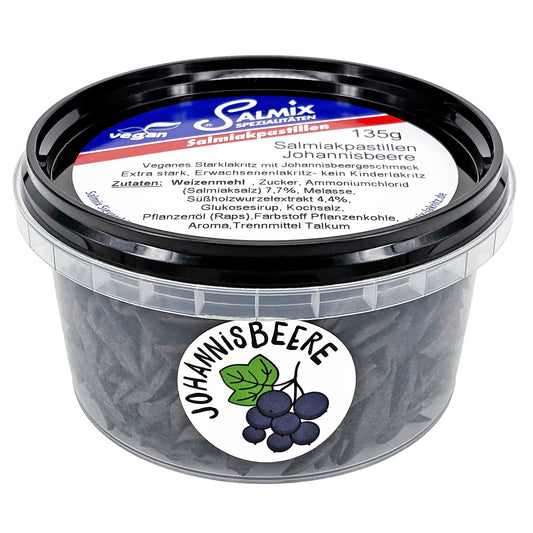 SALMIX Salmiak Lakritzpastillen Johannisbeere 135g | Lakritz-Boutique