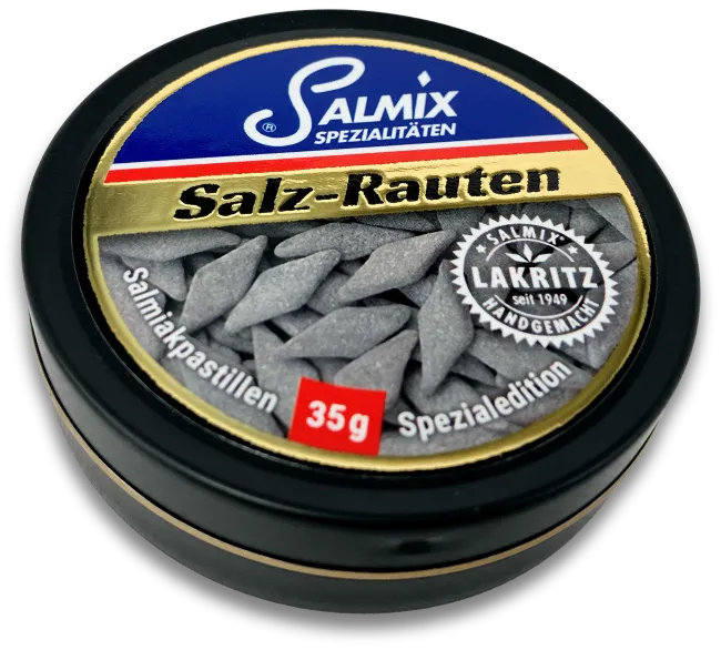 Salmix Salzrauten Starksalmiak 9% Schmuckdose 50g | Lakritz-Boutique