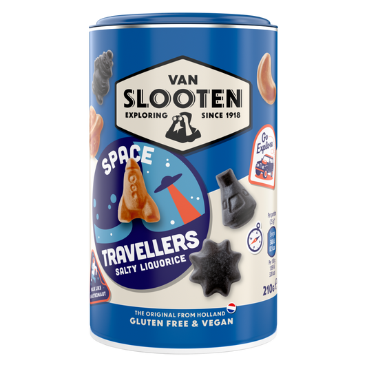 Van Slooten Space Travellers Salzlakritz 210g | Lakritz-Boutique