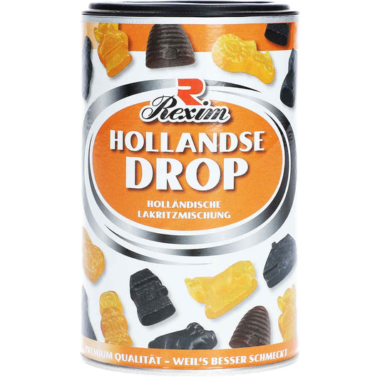 Rexim Hollandse Salmiak Lakritz Drops 250g | Lakritz-Boutique