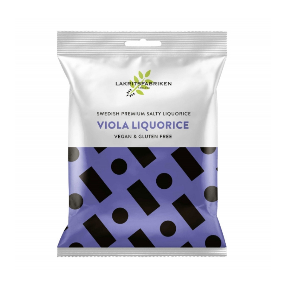Lakritsfabriken Salziges Lakritz mit Veilchen 100g VEGAN | Lakritz ...