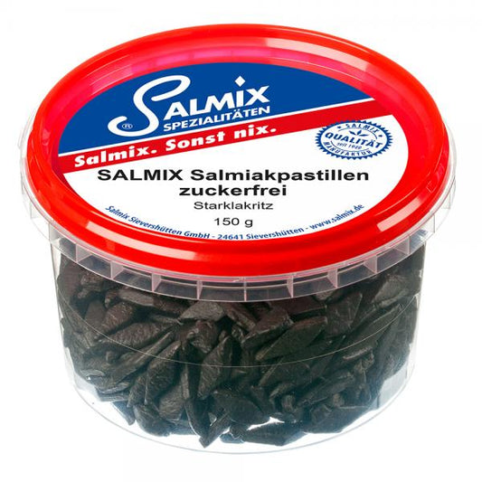 SALMIX Salmiak Lakritzpastillen zuckerfrei 150g I Lakritz-Boutique