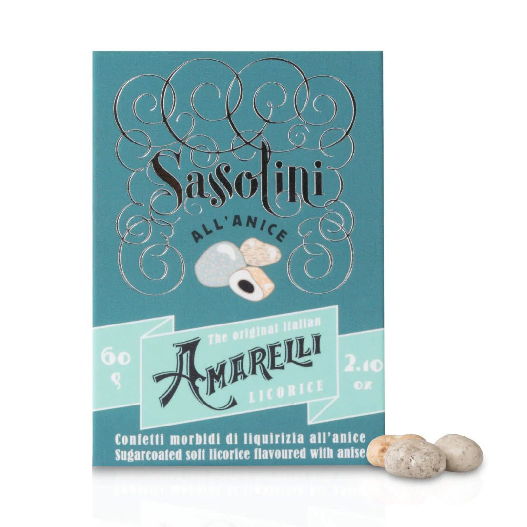 Amarelli Sassolini Lakritz mit Anis 60g I Lakritz-Boutique