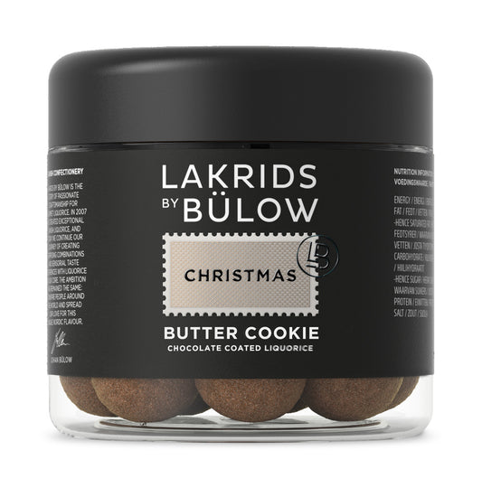 Lakrids by Bülow Small Christmas Butter Cookie Lakritz limitiert 125g I Lakriitz-Boutique