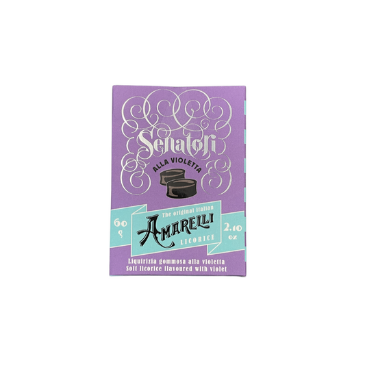 Amarelli Senatori Lakritz mit Veilchen 60g | Lakritz-Boutique