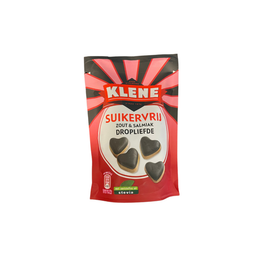 Klene Salmiak Herzen salzig zuckerfrei 90g | Lakritz-Boutique