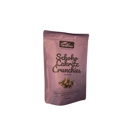 Gartmann Schoko Lakritz Crunchies Zartbitter 125g | Lakritz-Boutique