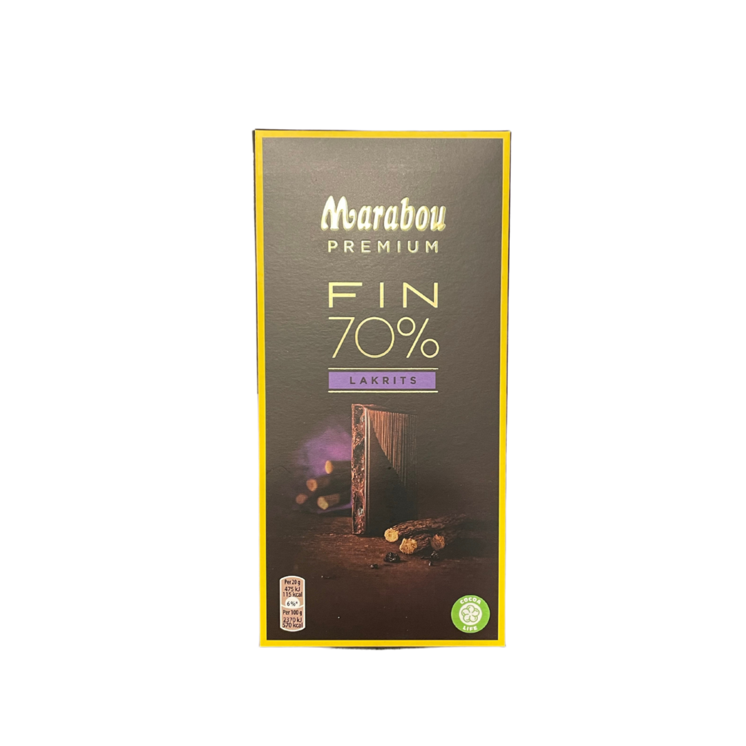 Marabou Premium Lakritz Schokolade 100g (70% Kakao)