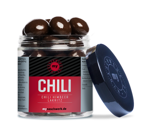 Mynaschwerk Chili Himbeer Lakritz 175g I Lakritz-Boutique