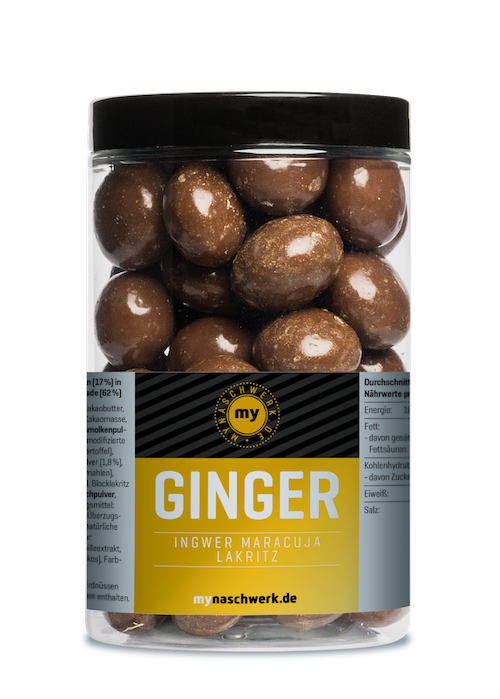 Mynaschwerk Ginger Maracuja Lakritz 300g I Lakritz-Boutique